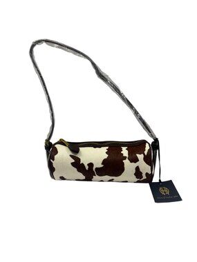 House of Harlow 1960 - Cow Print Barrel Bag / Shoulder Purse- Calf Hair - NWT